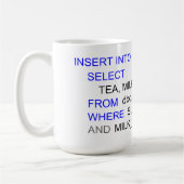 MUG DE THÉ DE PROGRAMMATION SQL (Gauche)
