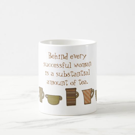 Mug de thé pour femmes réussies (Centre)