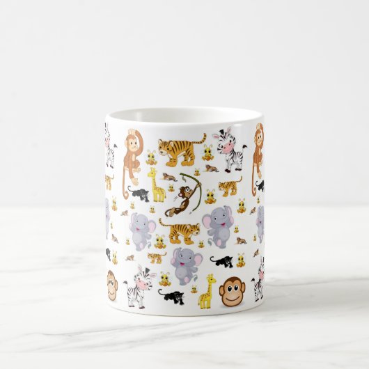 Mug de tigre d'éléphant de singe (Centre)