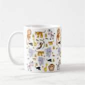Mug de tigre d'éléphant de singe (Gauche)