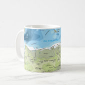 Mug de topographie de San Francisco - Nord (Devant gauche)