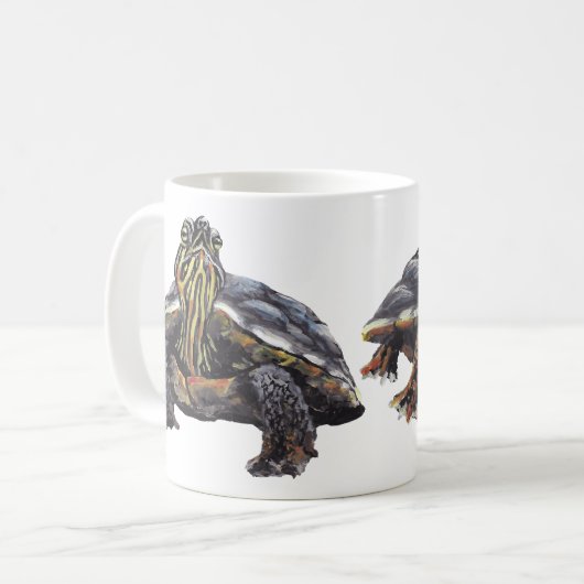 Mug de tortue peinte (Devant gauche)