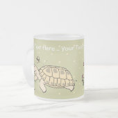 Mug de tortue russe personnalisable (Devant gauche)