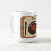 Mug de Tourne-disque de vinyle rétro (Devant gauche)