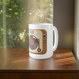 Mug de Tourne-disque de vinyle rétro
