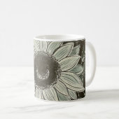 Mug de tournesol foncé et rêvé (Devant droit)