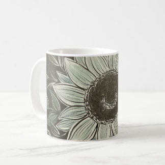 Mug de tournesol foncé et rêvé