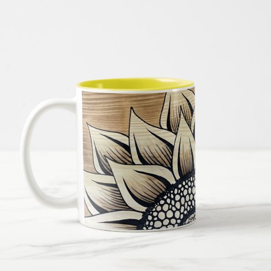 Mug de tournesol jaune (Gauche)