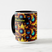 Mug de tournesols lumineux (Devant gauche)