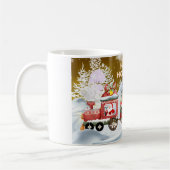 Mug de train de Noël, Mug de café de Noël (Gauche)