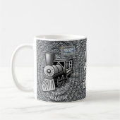 Mug de train vintage (Gauche)