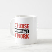 Mug De tranquillité biochimiste svp au travail (Devant gauche)