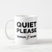 Mug De tranquillité génie svp au travail (Gauche)
