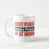 Mug De tranquillité joueur de rugby svp au travail (Gauche)