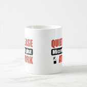 Mug De tranquillité microbiologiste svp au travail (Centre)