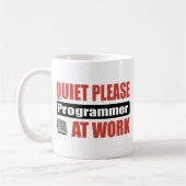 Mug De tranquillité programmeur svp au travail (Gauche)