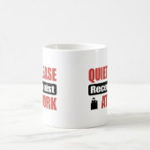 Mug De tranquillité réceptionniste svp au travail (Centre)