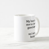 Mug de travail amusant - Mugs grossiers (Devant droit)
