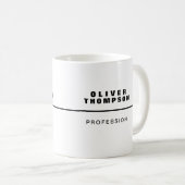 Mug de travail avec nom (Devant droit)