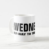 Mug de travail drôle du mercredi (Devant gauche)