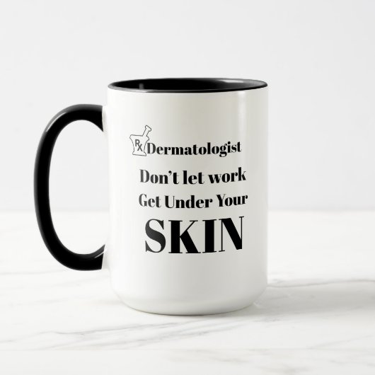 Mug de travail pour dermatologue - Tasse de café d (Gauche)