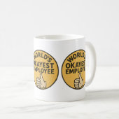 Mug de travail sarcastique - La caméra d'employés (Devant droit)