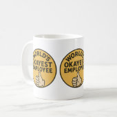 Mug de travail sarcastique - La caméra d'employés (Devant gauche)