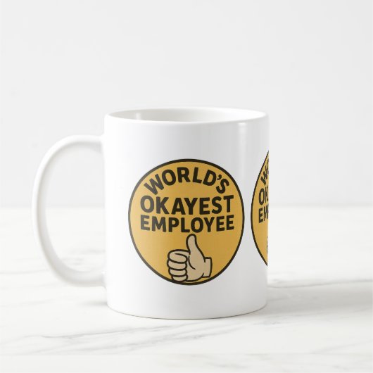 Mug de travail sarcastique - La caméra d'employés (Gauche)