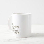 Mug de typographie personnalisée avec initiale (Devant gauche)