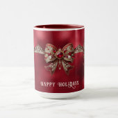 Mug de vacances à ruban rouge (Centre)