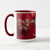 Mug de vacances à ruban rouge (Gauche)