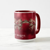 Mug de vacances à ruban rouge (Devant droit)