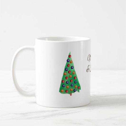 Mug de vacances, arbre de Noël (Gauche)