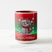 Mug de vacances bonhomme de neige Strass (Centre)