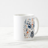 Mug de vacances Cerf d'hiver (Devant droit)