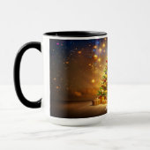Mug de vacances d'arbre de Noël décoré (Gauche)