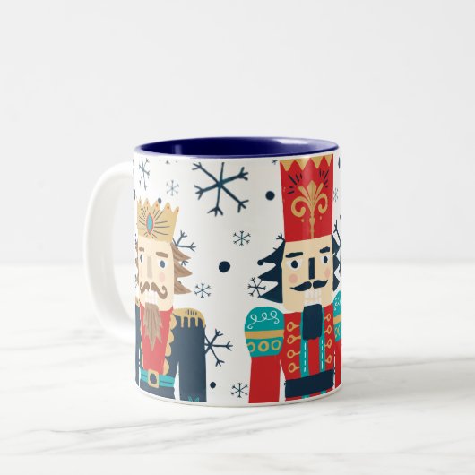 Mug de vacances de casse-noisette aquarelle mignon (Devant gauche)