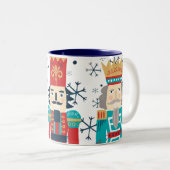 Mug de vacances de casse-noisette aquarelle mignon (Devant droit)