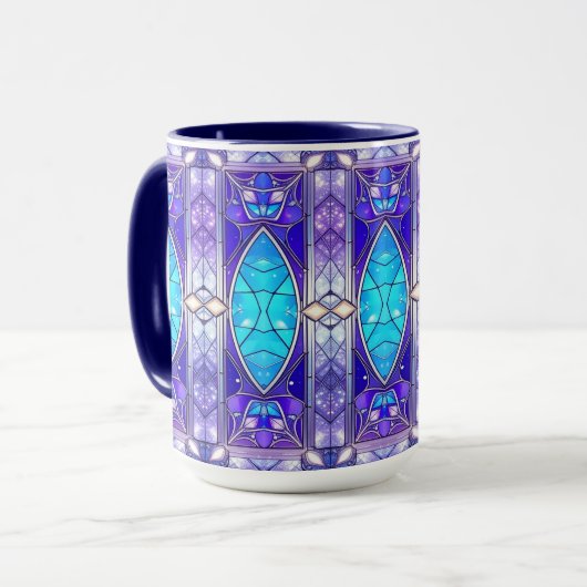 Mug de vacances en verre moderne coloré (Devant gauche)