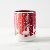 Mug de vacances enneigé de renne (Centre)