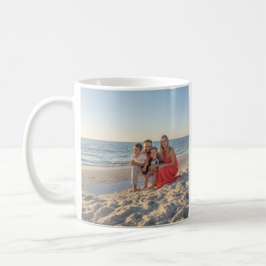 Mug de vacances familiales personnalisées - Photo  (Gauche)