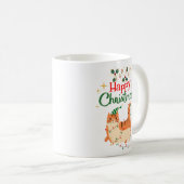 Mug de vacances 'Joyeux Noël' Chat Mignon (Devant droit)