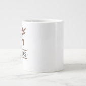 Mug de vacances Renne de Noël, hiver personnalisé (Devant)