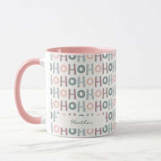 Mug de vacances rose mignon (Gauche)