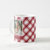 Mug de vacances rouge et blanc (Devant gauche)