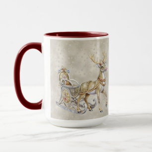 Mug de vacances traîneau de rennes