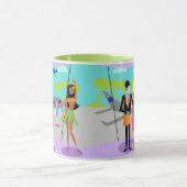 Mug de vacances tropicale rétro (Centre)
