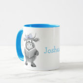 Mug de vache mignonne personnalisée avec poignée b (Devant gauche)