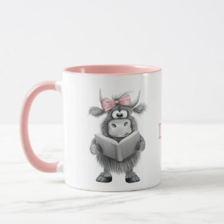 Mug de vache mignonne personnalisée avec poignée r