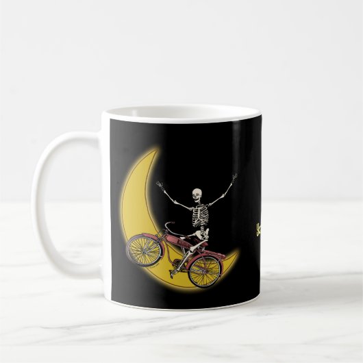 Mug de vélo de squelette (Gauche)